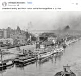 1900 ca. St. Paul, MN Steamboat landing FB