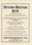 1908 6 11 Stevens Duryeas WIN ad MOTOR AGE 8.5″×11.75″ page 45