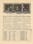 1913 5 29 Indy 500 Tuning Up the Cars for the Memorial Day Motor Marathon By Darwin A. Hatch article MOTOR AGE 8.75″×11.5″ page 8