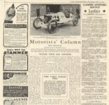 1914 7 23 THE WINNER OF THE SIOUX CITY 300-MILE RACE Rickenbacher photo Leslie’s Illustrated Weekly Newspaper 9.75″×9.5″