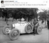 1928 8 ca. BUGATTI 1st International Tatra Rally Poland FB