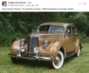 1938 STUDEBAKER Commander Sedan FB