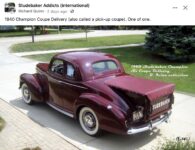 1940 STUDEBAKER Champion Coupe Delivery FB
