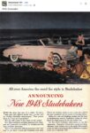 1948 ANNOUNCING New Studebakers ad FB