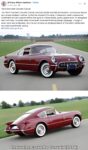 1954 CHEVROLET Corvette Corvair concept FB