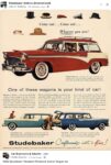 1956 STUDEBAKER President Pinehurst Station Wagon ad FB