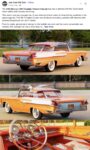 1956 MERCURY XM Turnpike Cruiser Concept Car FB