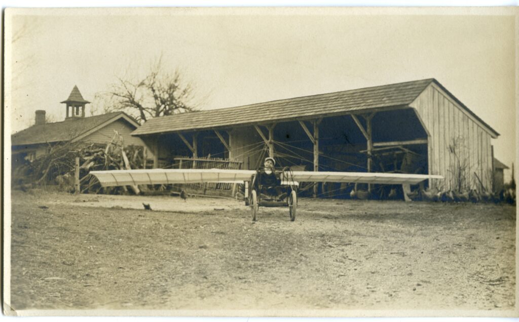 1910 ca. Grover in Louis’s Blériot aeroplane Chester County Historical ...