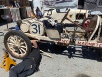 2024 8 14 Monterey Historics Laguna Seca, CA Ragtime Racers 1910 BUICK Racer Car 31 removing clutch 4