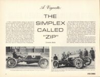 A Vignette THE SIMPLEX CALLED ZIP Charles Betts article ANTIQUE AUTOMOBILE May-June 1979 11″×8.5′ page 8
