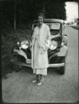 1933 ca. Grover Bergdoll’s wife Berta and their 1933 HUDSON ESSEX TERRAPLANE auto Chester County Historical Society