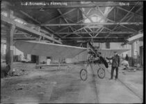 1910 ca. Louis Bergdoll aeroplane photo