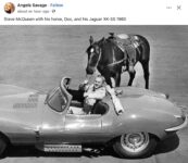 1960 HAGUAR XK-SS Steve McQueen and Doc the Horse FB