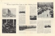 Indianapolis, Indiana Hoosier Capital Won Fame as Auto Making Center article THE HORSELESS CARRIAGE CLUB GAZETTE No. 2 1954 pages 24 & 25