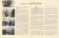 LONDON TO BRIGHTON England by Willard C. Poole article THE HORSELESS CARRIAGE CLUB GAZETTE No. 2 1954 8.5″×11″ pages 26 27