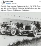 1912 4 20 Oakland J.I. CASE team Nikrent, Whalen, Disbrow screenshot