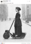 1916 Woman on very early scooter FB