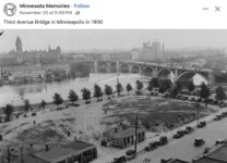 1930 Minneapolis, MN Third Avenue Bridge FB