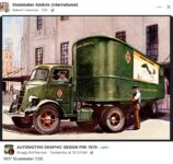 1937 STUDEBAKER COE truck illustration FB
