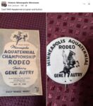 1940 Minneapolis, MN Aquatennial program and buttom FB