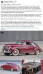 1942 PACKARD Clipper Club Sedan red FB