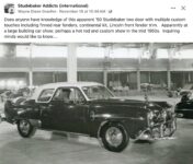 1950 ca. Custom STUDEBAKER FB