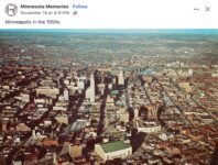 1950s Minneapolis, MN Aerial view FB