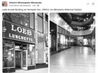 1950s Minneapolis, MN Loeb Arcade Building interior FB