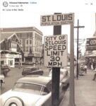 1950s St. Louis, MO Rear of RAMBLER station wagon FB