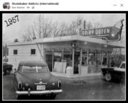 1951 ca. STUDEBAKER at Dairy Queen FB