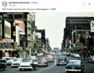 1956 Minneapolis, MN 10th Street and Hennepin Avenue FB