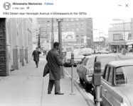 1970s Minneapolis, MN 5th Street near Hennepin Avenue FB