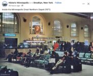 1971 Minneapolis, MN Great Northern Train Depot FB