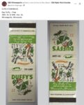 1980 ca Minneapolis, MN DUFFY’S matchbox cover FB