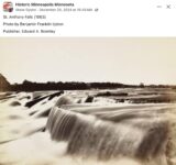 1863 Minneapolis, MN St. Anthony Falls FB