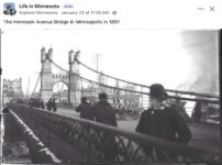 1891 Minneapolis, MN Hennepin Avenue Bridge FB