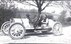 1911 ca. BERGDOLL On driver’s seat Charlie Kraus and probably Muggsy Historical Society of Pennsylvania front