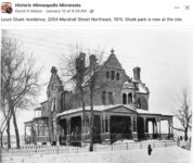 1915 Minneapolis, MN Louis Gluek residence FB