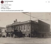 1918 ca. Minneapolis, MN Lagoon Theatre RPPC FB