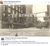 1920s ca. Minneapolis Downtown Christmas RPPC FB