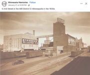 1930s Minneapolis, MN South 2nd Street Mill District FB