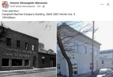 1934 and ca. 2023 Minneapolis, MN Campbell Machine Company Building FB