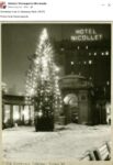 1937 Minneapolis, MN Gateway Park Christmas tree RPPC FB
