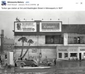 1937 Minneapolis, MN Tanker Gas Station FB