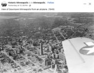 1948 Minneapolis, MN Aerial view from airplane FB