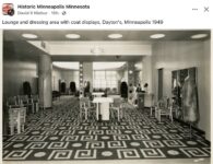 1949 Minneapolis, MN dayton’s Lounge and dressing area FB