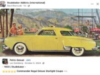 1950 STUDEBAKER Commander Regal Deluxe Starlight Coupe ad FB