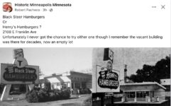 1960s ca. Minneapolis, MN Henry’s Hamburgers FB
