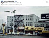 1960s ca. Minneapolis, MN The Mixers Bar at 7 Corners FB