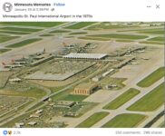 1970s MSP International Airport postcard FB
